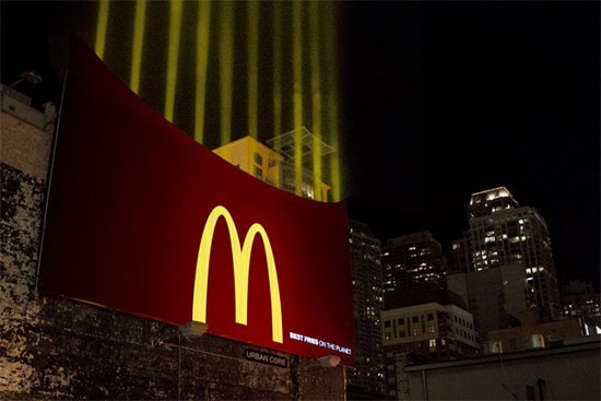 McDonald's Night time service is an excellent examplel of advertising