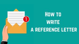 How to write a reference letter