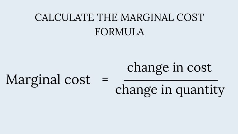 How To Calculate Marginal Cost (with Steps and Formula) Marketing91
