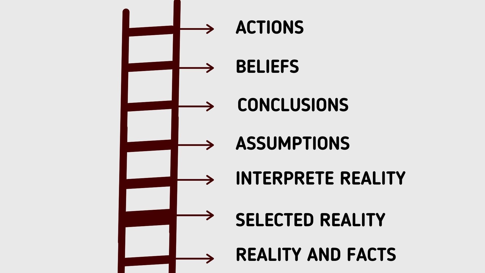 Ladder of Inference steps and proceeds 