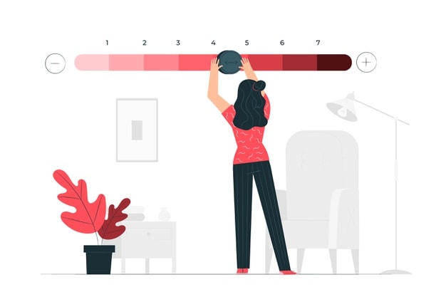 Formatting a graphic rating scale