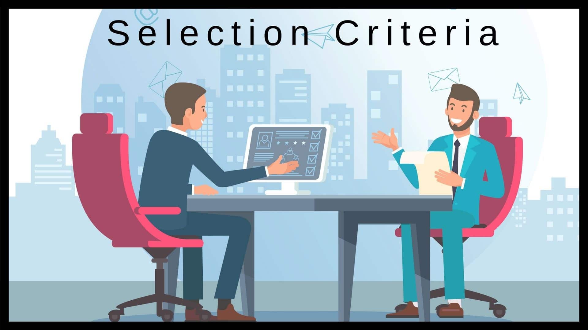 selection criteria research definition
