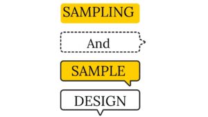 Sampling and Sample Design