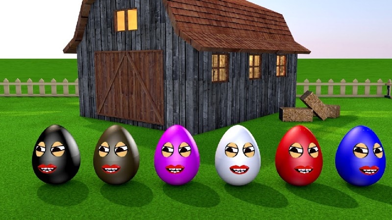 Learning Colors – Colorful Eggs on a Farm – Miroshka TV
