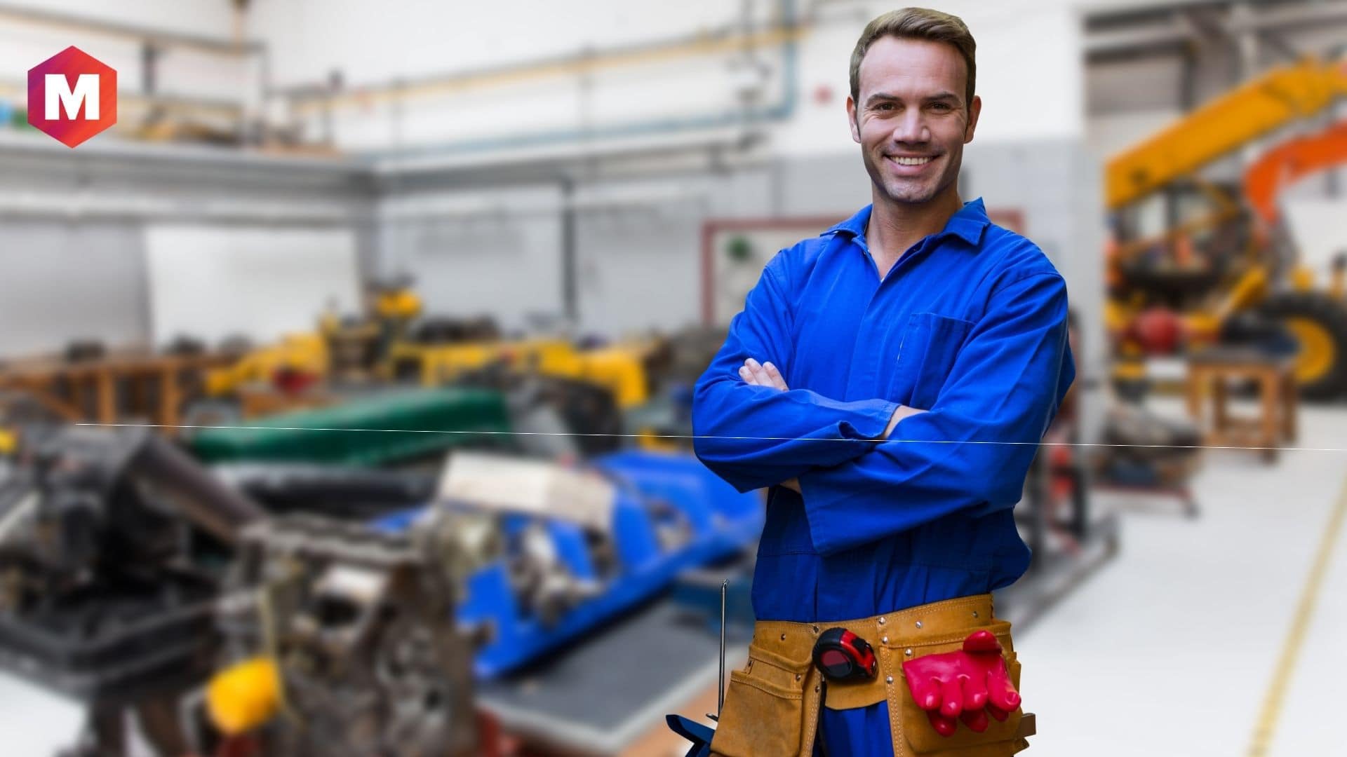 Long hair blue collar worker - wide 2