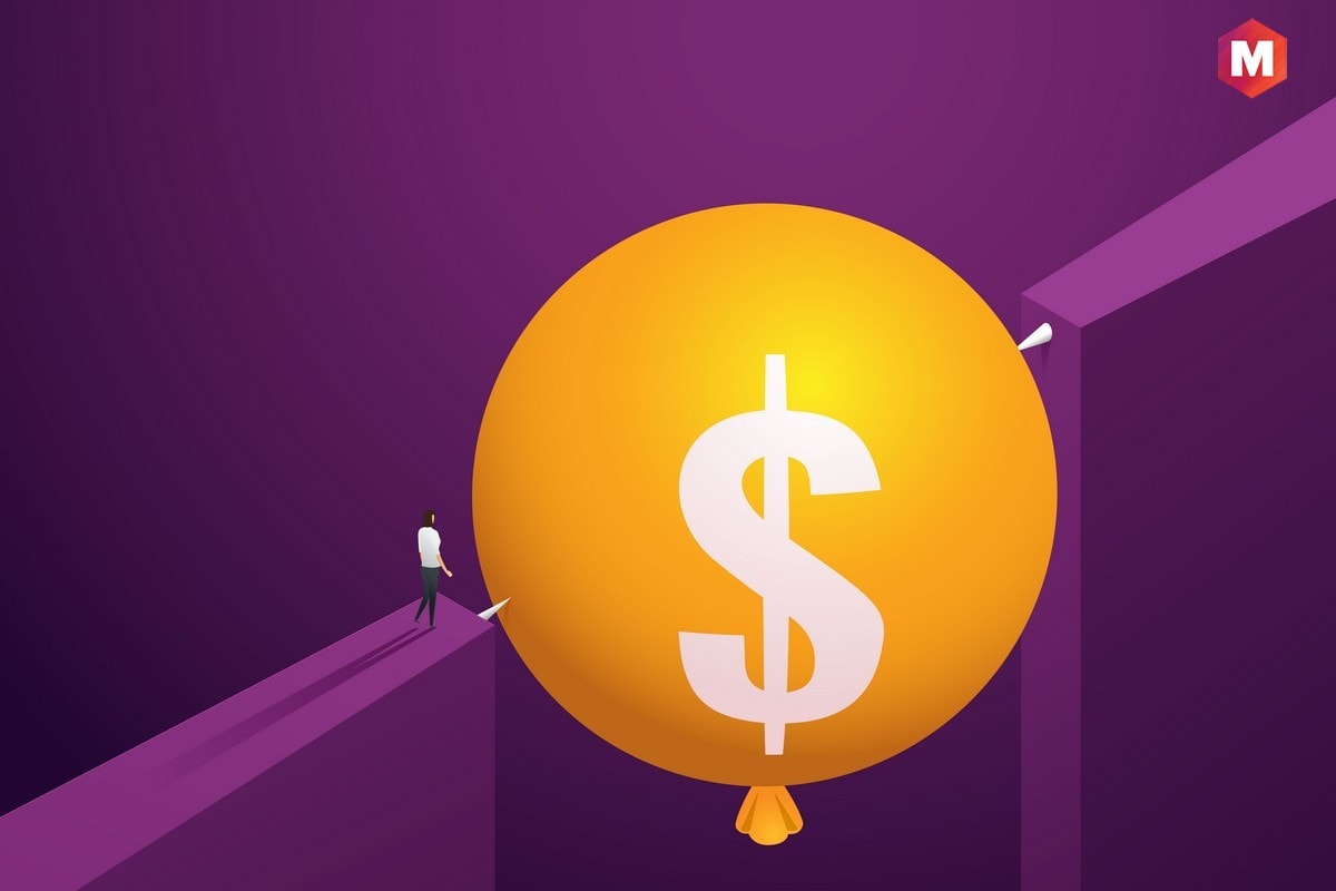 Post Bubble Burst Market Prices Continue to Exceed Their in Intrinsic Value