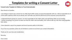 Consent Letter