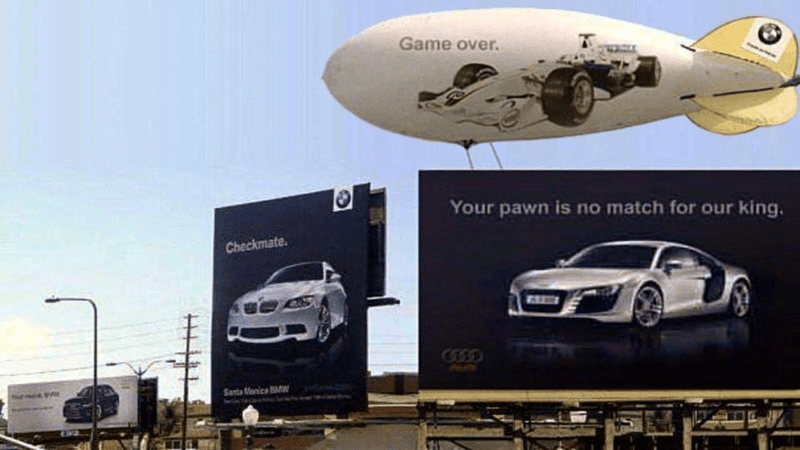 Examples of Ambush Marketing BMW and Audi