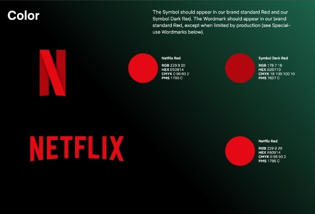Netflix is Brand Style Guide Examples