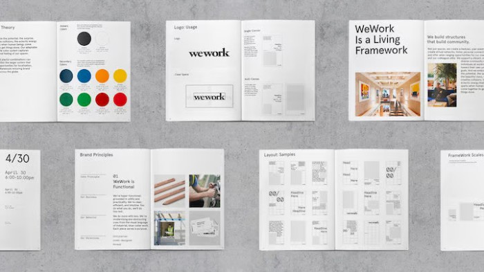 WeWork - Brand Style Guide Examples