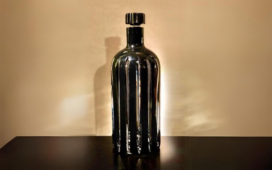 Absolut Crystal Pinstripe Black Bottle