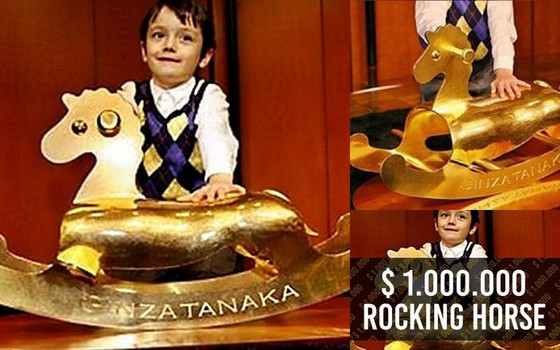 Ginza Tanaka Gold Rocking Horse
