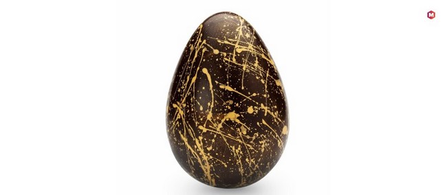 Golden Speckled Chocolate Egg
