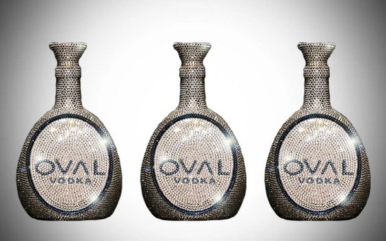 OVAL Swarovski Crystal Vodka