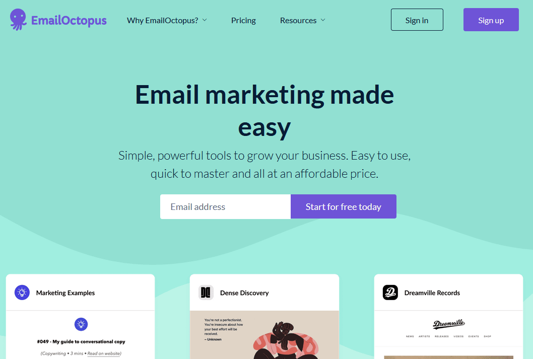 EmailOctopus Email Marketing Platform