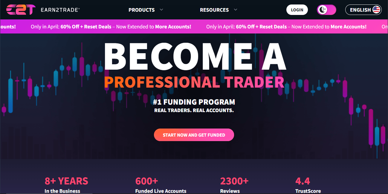 Earn2Trade prop firm recommended for US traders