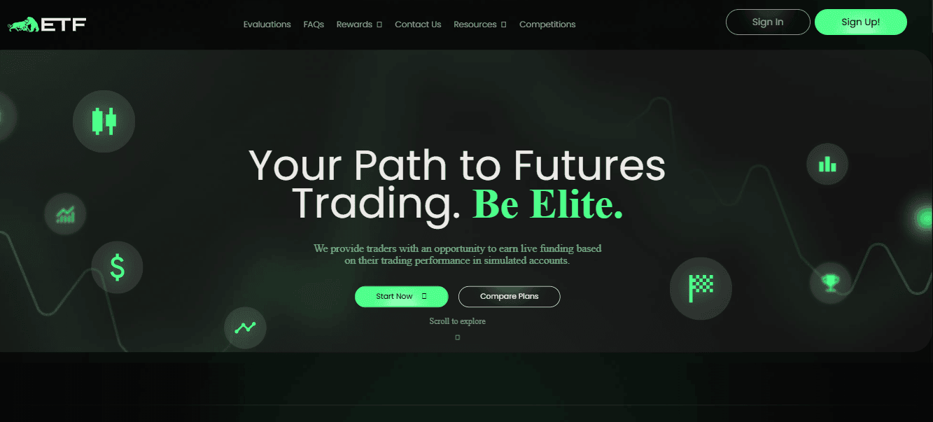 Elite Trader Funding Instant Funding Prop Firm in USA and 1 step evaluation