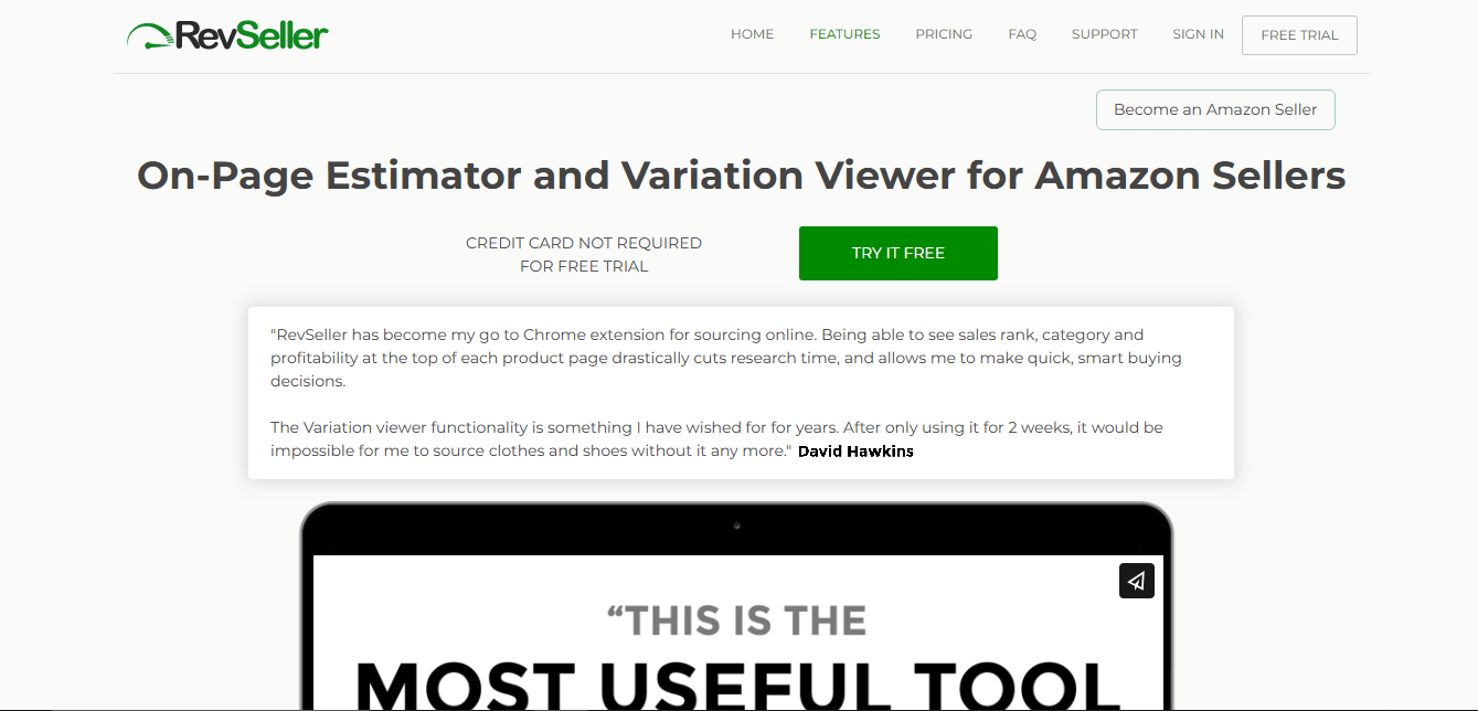 Revseller Amazon Real Time Calculator