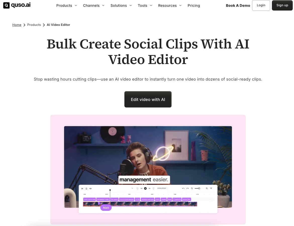 Quso Ai Ai Video Editor