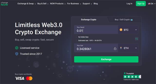 Changenow supports cross-chain