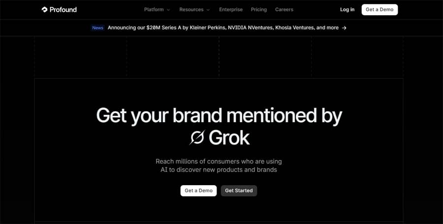Profound Ai Website