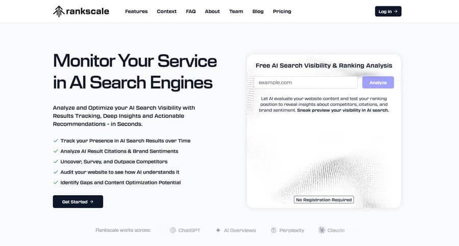 Rankscale Ai Website