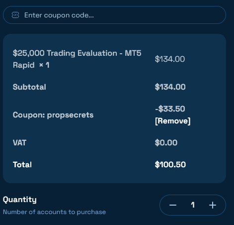 Blue Guardia Code Propsecrets 25 Off Rapid Account Verified on 09/29/2026