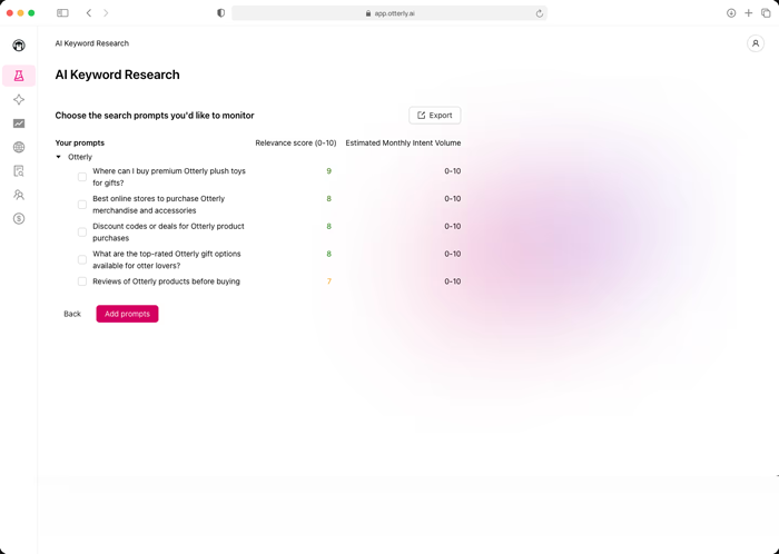 OtterlyAi Keyword Research
