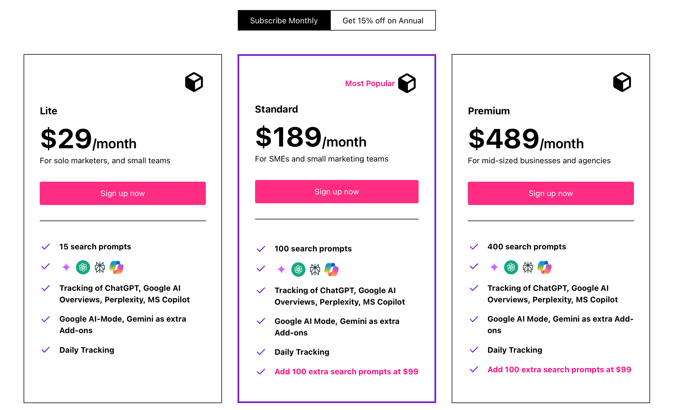 OtterlyAI Plans & Pricing