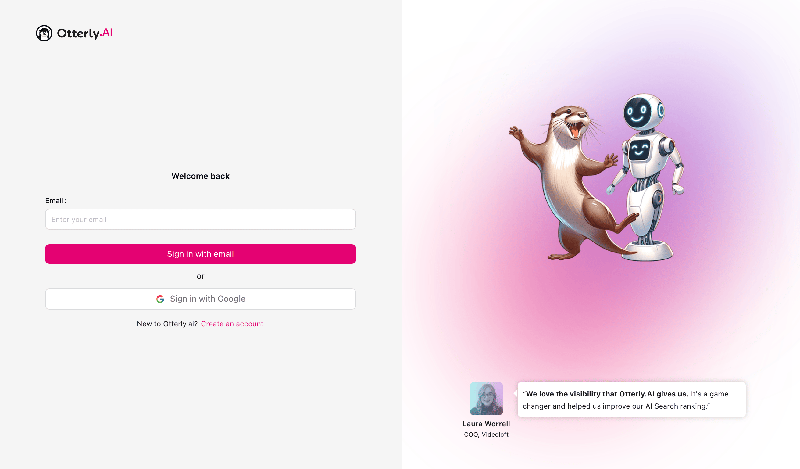 OtterlyAI Sign-up