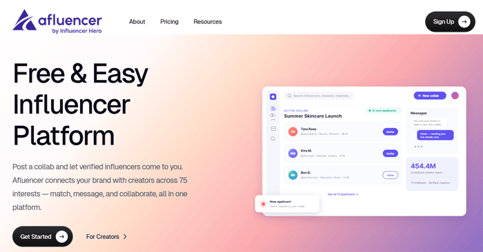Afluencer Influencer Platform