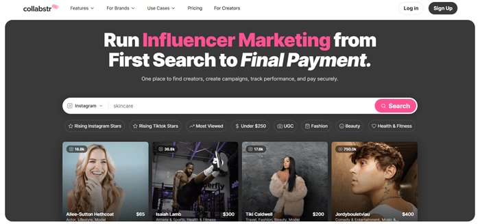 Collabstr Influencer Marketing